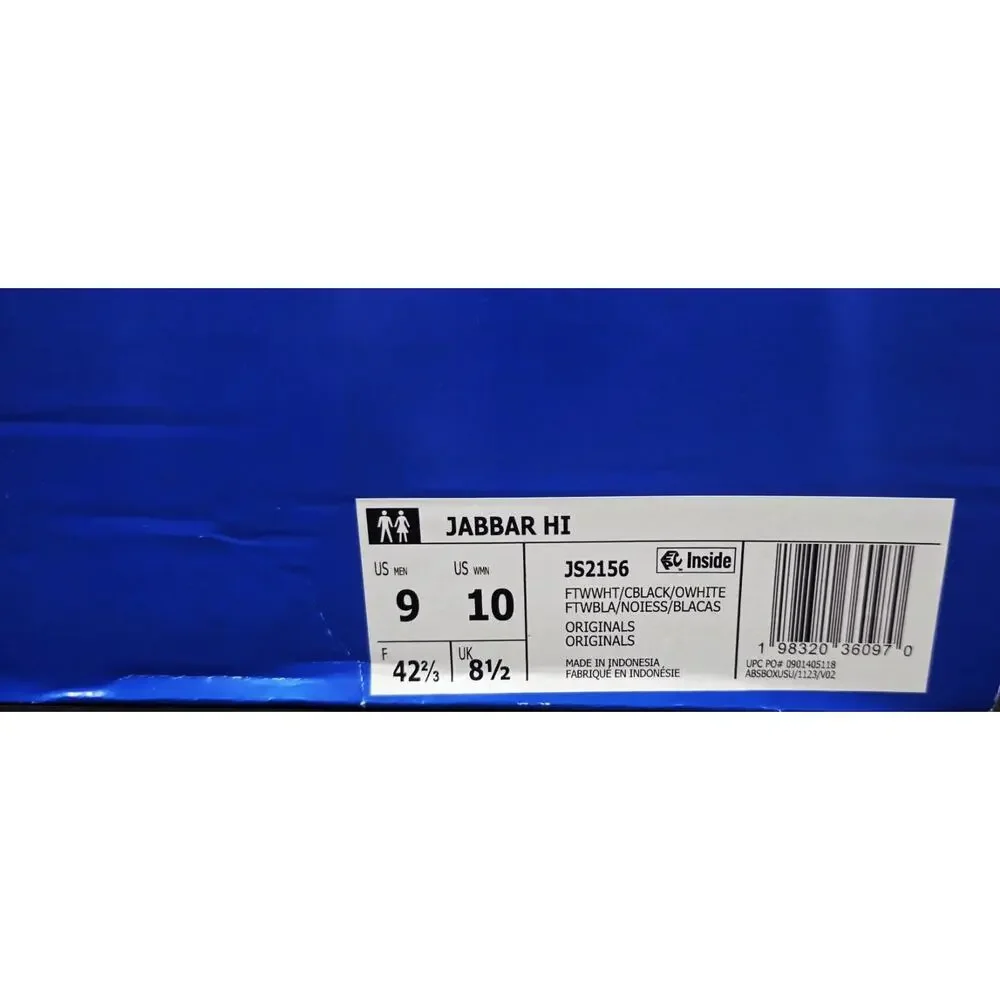 adidas Originals Jabbar Hi Kareem Abdul Jabbar Mens 9 Womens 10 NIB JS2156